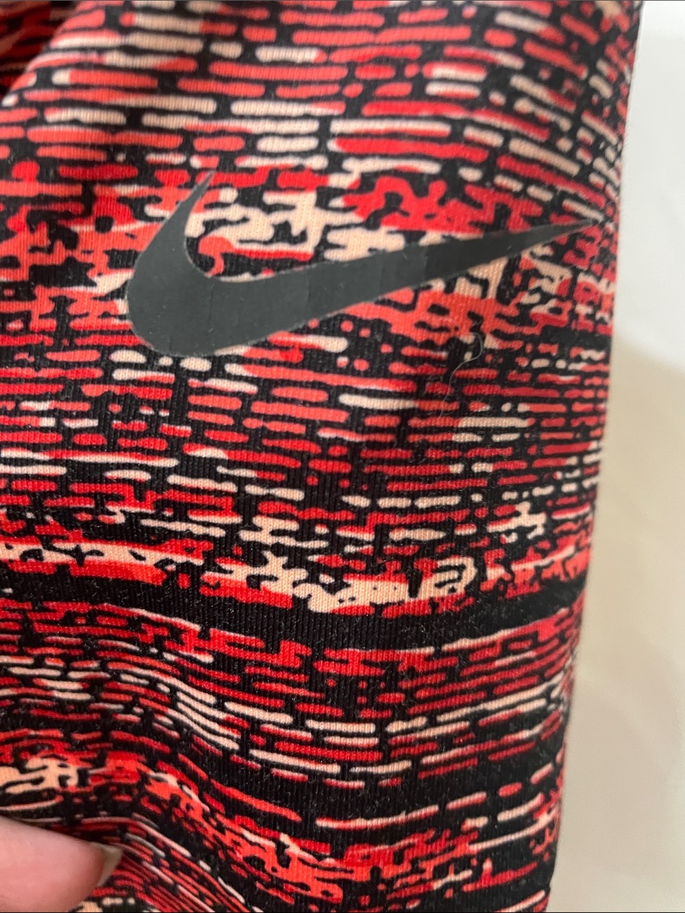 Nike Women’s Red Multi-Stripe Zip-Up Performance Sweater - Picture 3 of 5